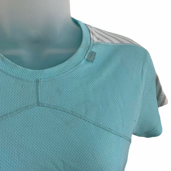 Helly Hansen Small Top Aqua Short Sleeve FLAWED Lightweight Breathable - Picture 7 of 12